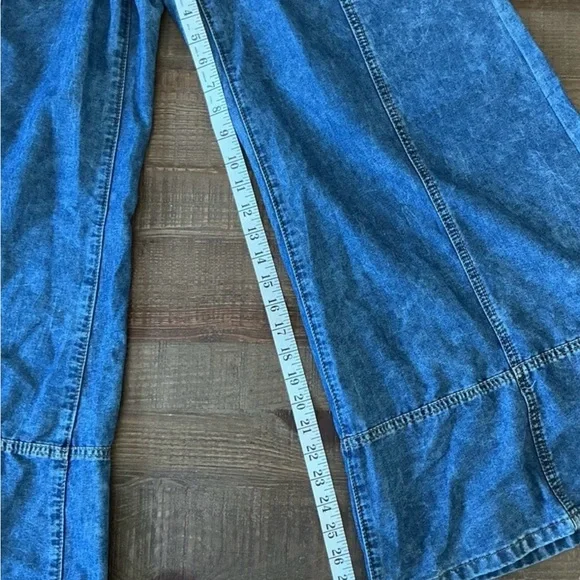 Free People Style Wide Leg Denim Jeans Lightweight High Waist Boho
30×29 - Picture 3 of 3